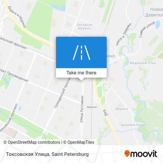 Токсовская Улица map