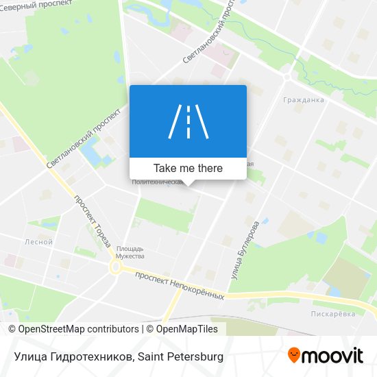 Улица Гидротехников map