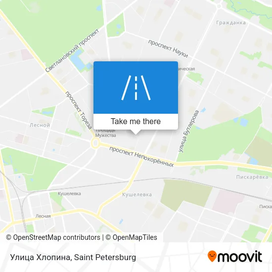 Улица Хлопина map