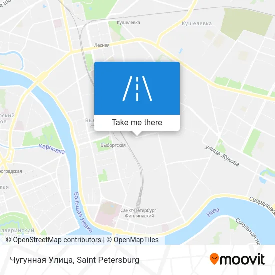 Чугунная Улица map