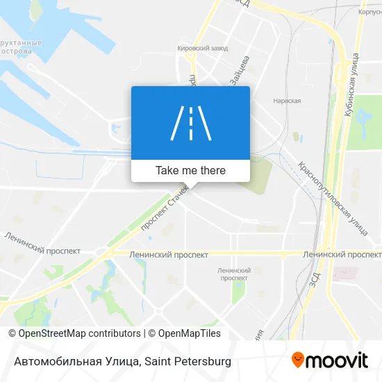 Автомобильная Улица map