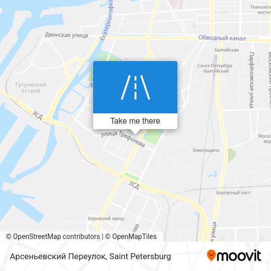 Арсеньевский Переулок map