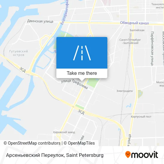 Арсеньевский Переулок map