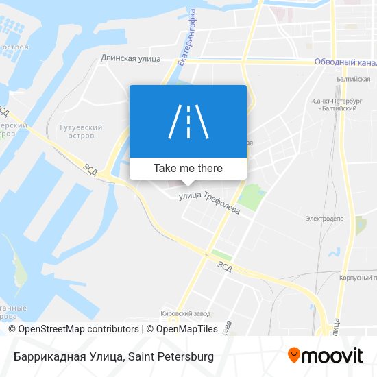 Баррикадная Улица map