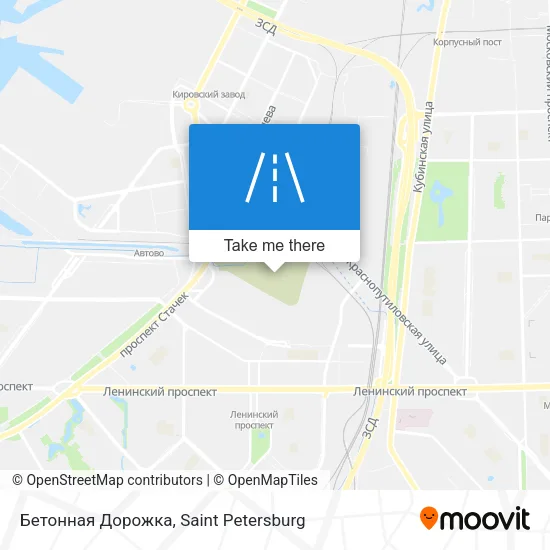 Бетонная Дорожка map