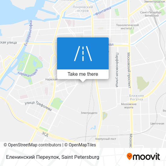 Еленинский Переулок map