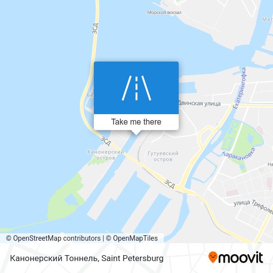 Канонерский Тоннель map