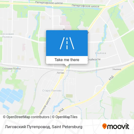 Лиговский Путепровод map