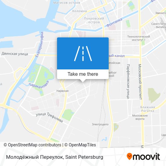 Молодёжный Переулок map