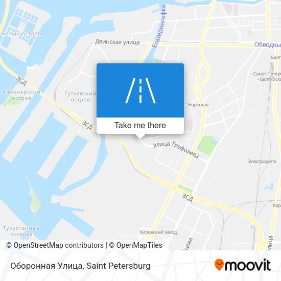 Оборонная Улица map