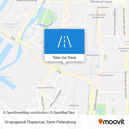 Огородный Переулок map