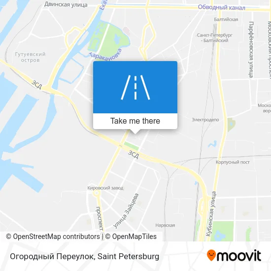 Огородный Переулок map