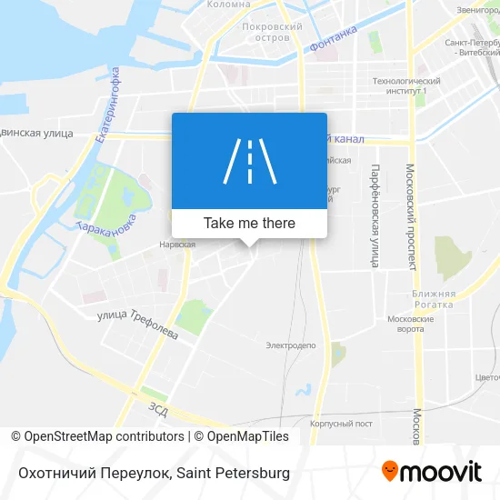 Охотничий Переулок map