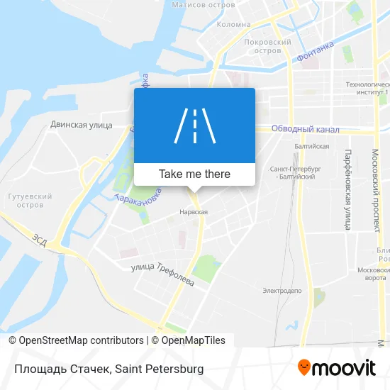 Площадь Стачек map