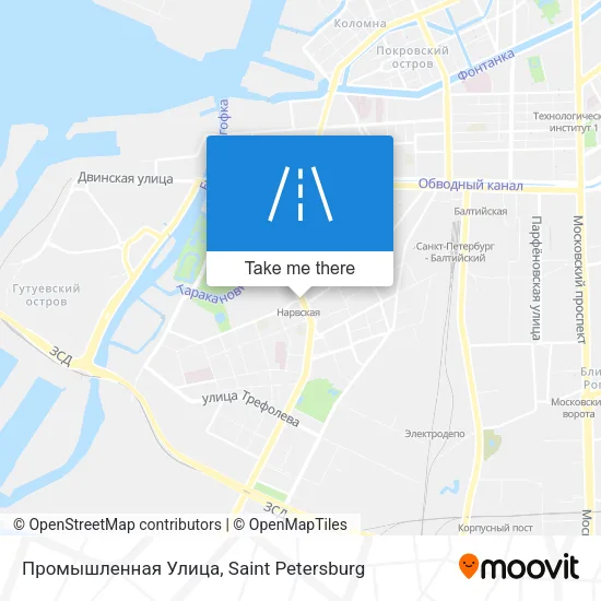 Промышленная Улица map