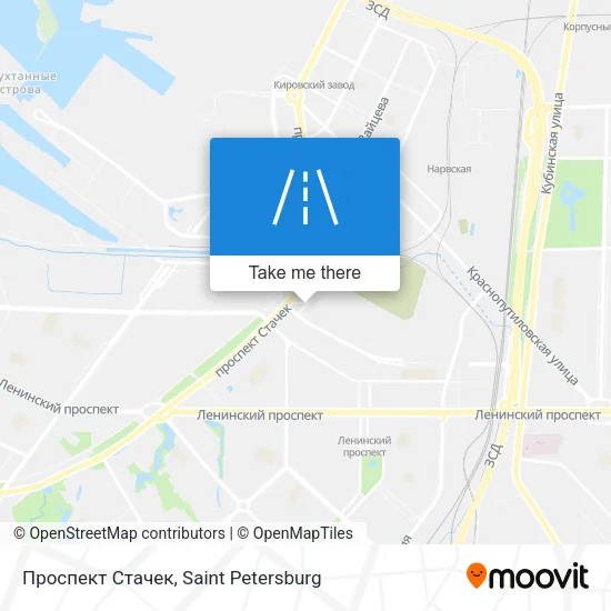 Проспект Стачек map