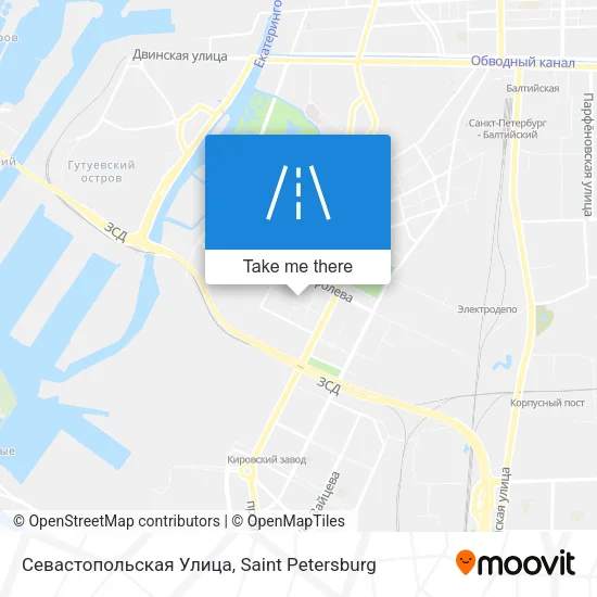 Севастопольская Улица map