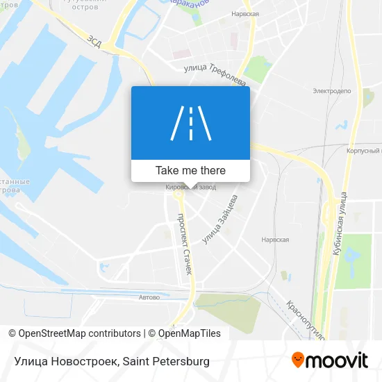 Улица Новостроек map