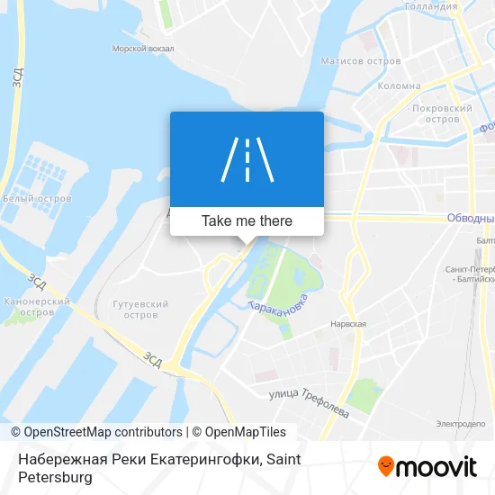 Набережная Реки Екатерингофки map