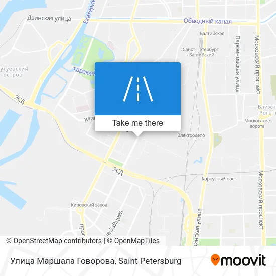 Улица Маршала Говорова map