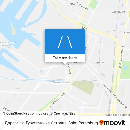 Дорога На Турухтанные Острова map