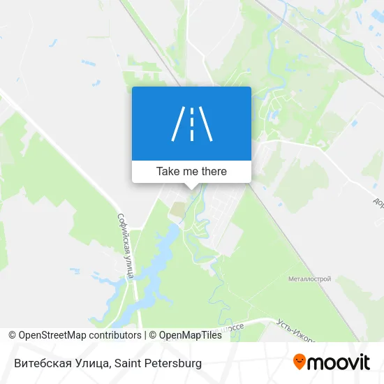 Витебская Улица map