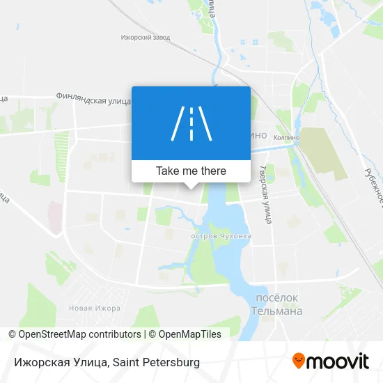 Ижорская Улица map