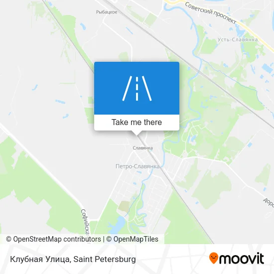 Клубная Улица map