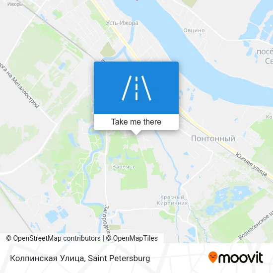 Колпинская Улица map