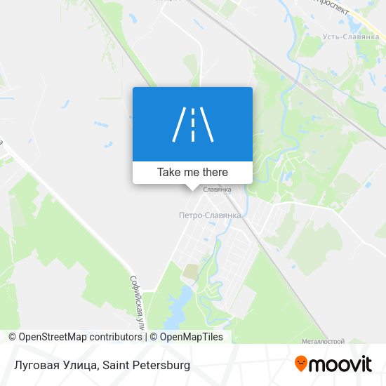 Луговая Улица map