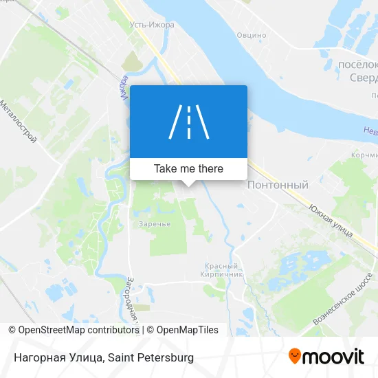 Нагорная Улица map