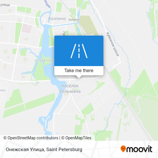 Онежская Улица map