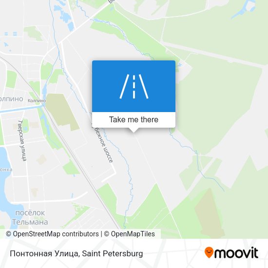 Понтонная Улица map