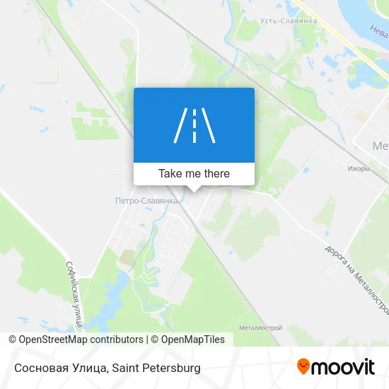 Сосновая Улица map