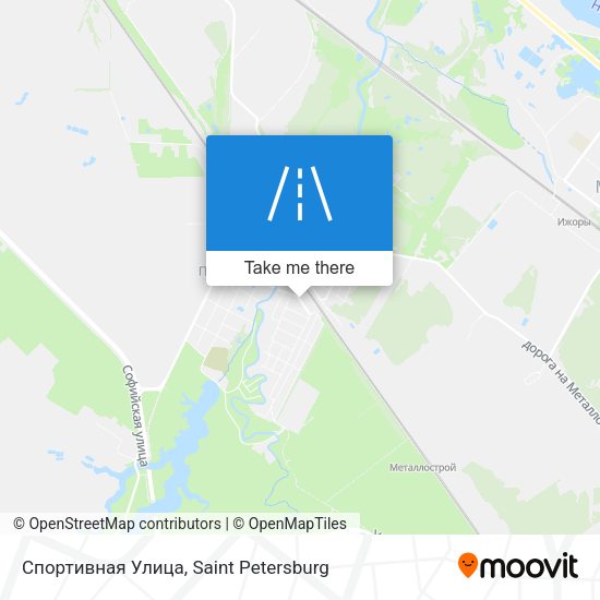 Спортивная Улица map