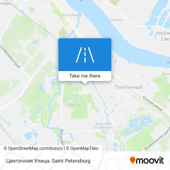 Цветочная Улица map
