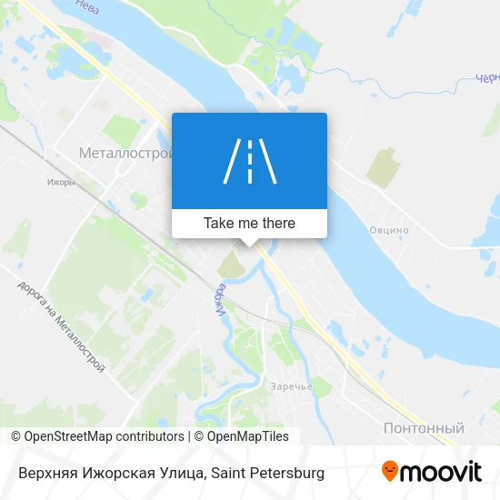 Верхняя Ижорская Улица map