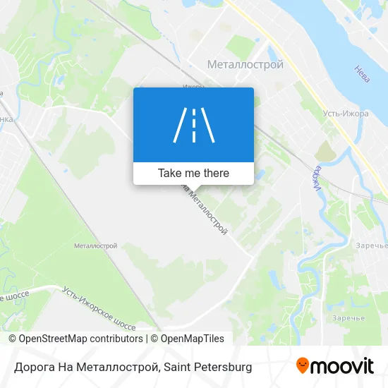 Дорога На Металлострой map