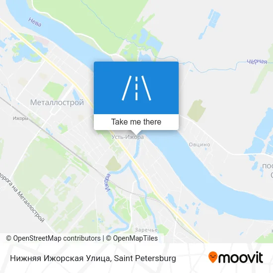 Нижняя Ижорская Улица map