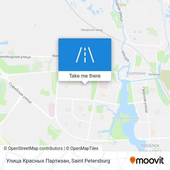 Улица Красных Партизан map