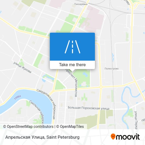 Апрельская Улица map