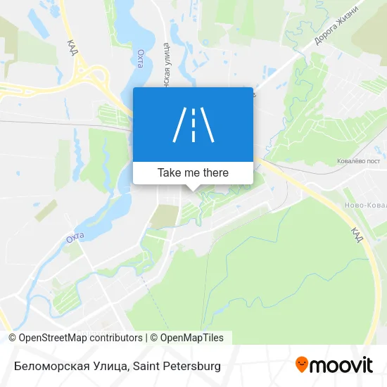 Беломорская Улица map