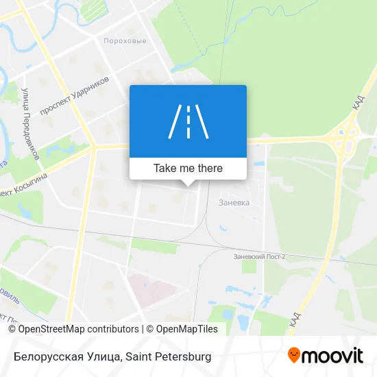 Белорусская Улица map