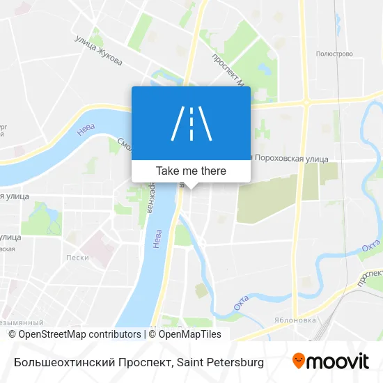 Большеохтинский Проспект map