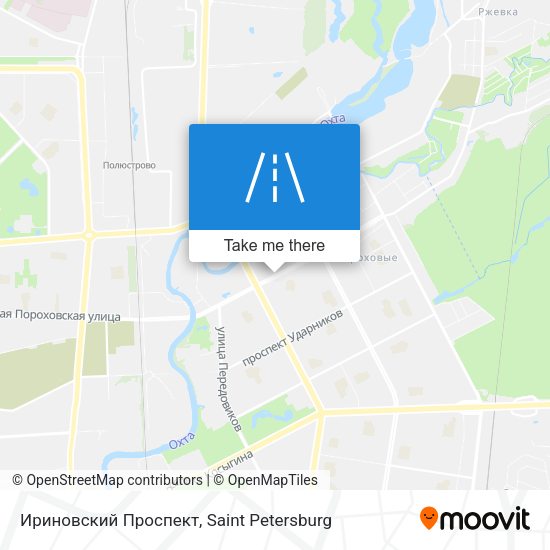 Ириновский Проспект map