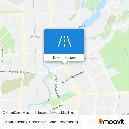 Ириновский Проспект map