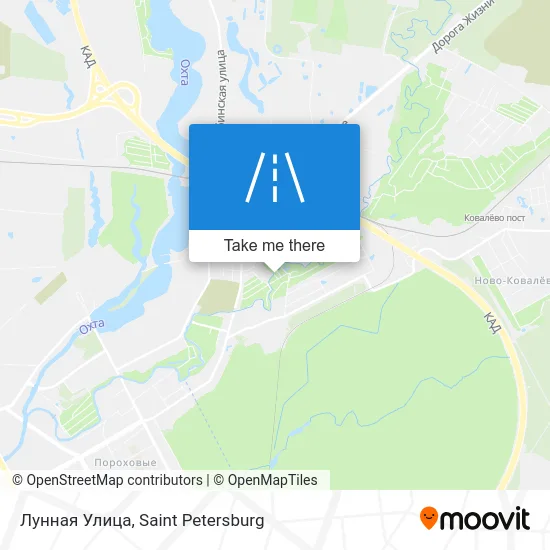 Лунная Улица map