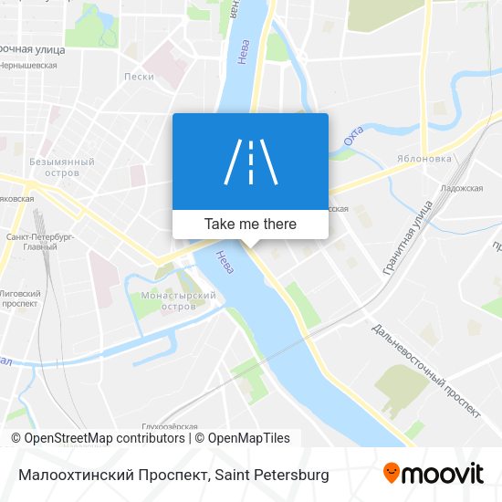 Малоохтинский Проспект map