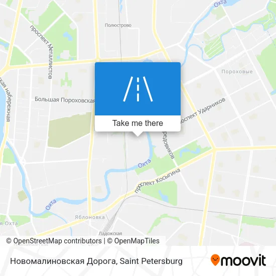 Новомалиновская Дорога map