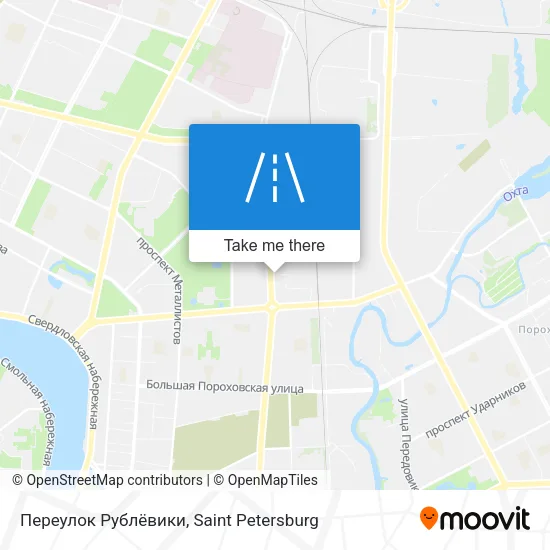 Переулок Рублёвики map